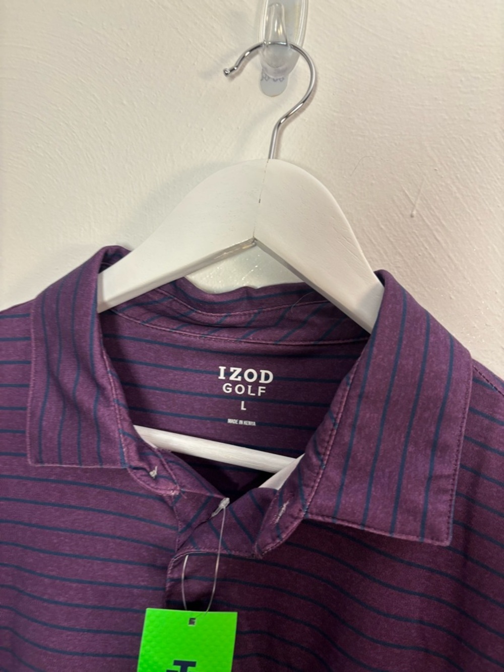 IZOD Swinflex Elite Golf Shirt Size Large - Picture 3 of 8